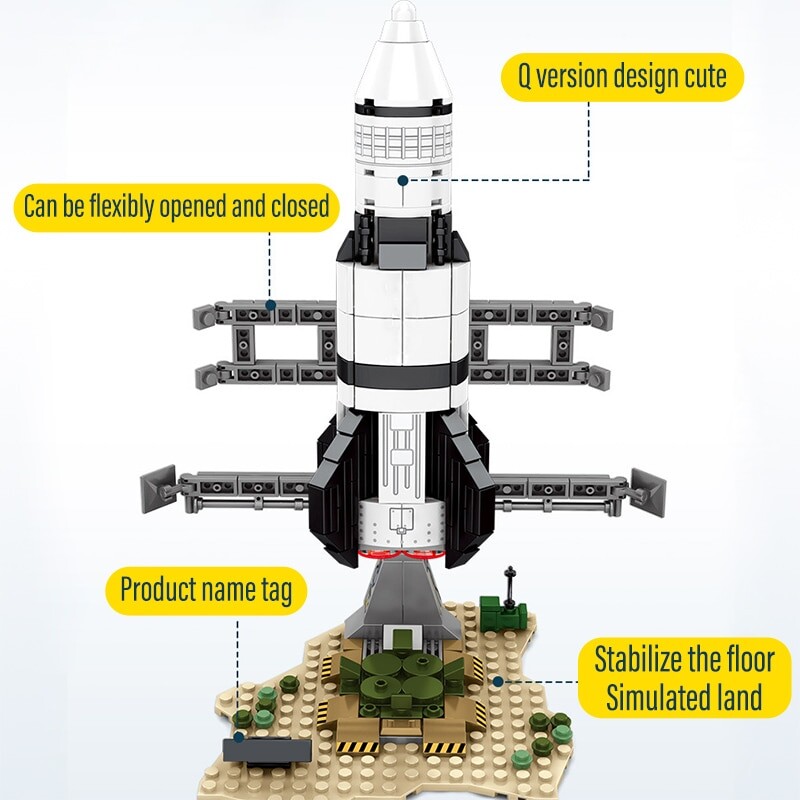 SEMBO 203012 Super Meng Rocket Long March 5 CZ 5 Space SEMBO