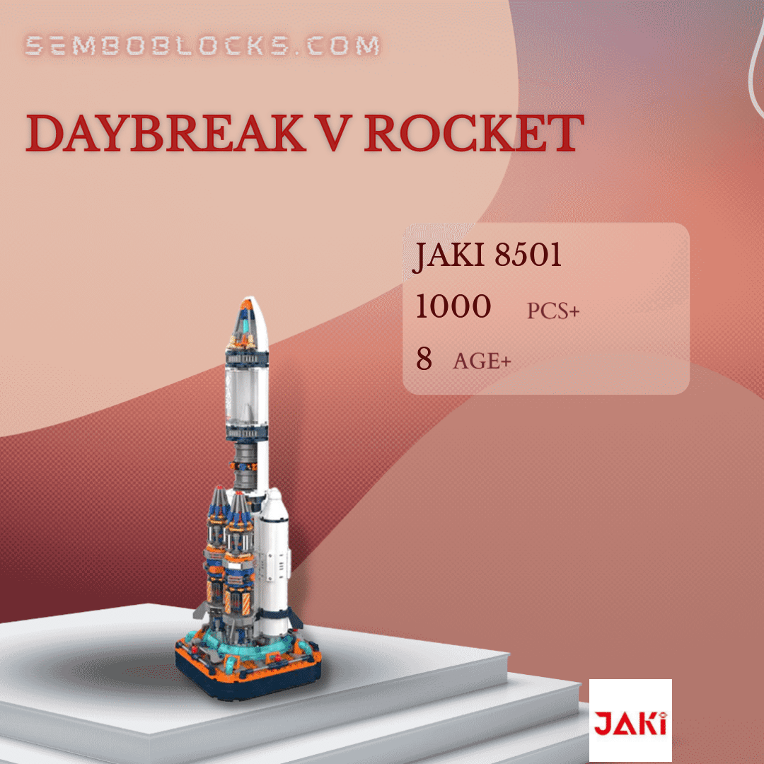 JAKI 8501 Space Daybreak V Rocket SEMBO Blocks Shop Official SEMBO