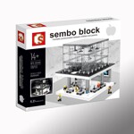 SEMBO SD6900 Mini Street View: Apple Monopoly Flagship Store Lights Edition