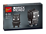 DECOOL / JiSi 6808 Brick Headz: Black Panther and Dr. Strange