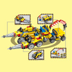 SY 606007 City Engineering Team: Engineering vehicles 8 small dump trucks, drilling machines, light cranes, rollers, light forklifts, light lifting aircraft, bulldozers, grasping machines