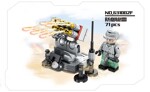 PANLOSBRICK 631002D Justice Action: 8 combinations of crossfire, ski surprise, special reconnaissance vehicles, Italian mountain guns, drone operations, defensive sleight of hand, six-barrel rocket gun, joint command vehicle