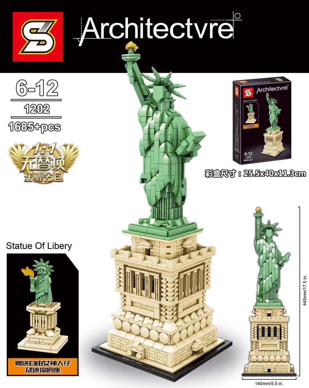 Lepin statue best sale of liberty