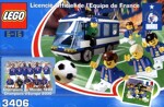 Lego 3406-2 Football: Team USA Bus, France Team Bus