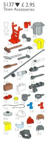 Lego 5137 Small town accessories