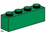 Lego 3472 1x4 Bricks