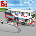 Sluban M38-B0335 City Bus: Luxury Double-Decker Bus