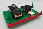 Lego 345 House with Mini Wheel Car