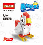 HSANHE 6033 Creative Animals 10 Sheep, Bears, Dragons, Foxes, Unicorns, Seals, Cows, Parrots, Penguins, Roosters