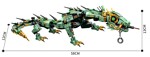 DECOOL / JiSi 20028 Green Ninja&#39;s Flying Mecha Dragon