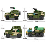 SEMBO 105356 Dongfeng-17 ballistic missile vehicle 8 types of combination mine-proof armored vehicles, armed assault vehicles, field off-road vehicles, field tankers, armed off-road vehicles, military transport vehicles, field mine vehicles, wheeled infantry fighting vehicles
