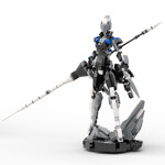 MOC-89288 Sci-fi Futuristic Armored Female Lancer Valkyrie