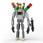 MOC-89263 Skibidi Toilet Traffic Light Man