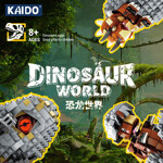 KAIDO KD99009 1+2+3 Dinosaur World 3 Types of Velociraptor Ankylosaurus Triceratops Emerge From The Shell