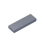 Tile 1 x 3 #63864 - 315-Flat Silver