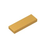 Tile 1 x 3 #63864 - 297-Pearl Gold