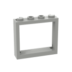 Window 1 x 4 x 3 - No Shutter Tabs #60594 - 194-Light Bluish Gray