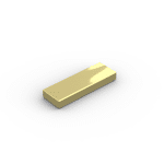 Tile 1 x 3 #63864 - 310-Plating Gold