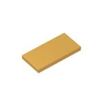 Tile 2 x 4 with Groove #87079 - 297-Pearl Gold