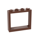 Window 1 x 4 x 3 - No Shutter Tabs #60594 - 192-Reddish Brown