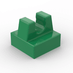 Tile Special 1 x 1 with Clip and Straight Tips #2555 - 28-Green