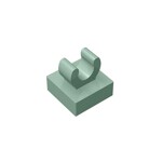 Tile Special 1 x 1 with Clip and Straight Tips #2555 - 151-Sand Green