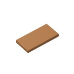 Tile 2 x 4 with Groove #87079 - 312-Medium Dark Flesh