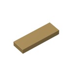 Tile 1 x 3 #63864 - 138-Dark Tan