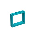 Window 1 x 4 x 3 - No Shutter Tabs #60594 - 107-Dark Turquoise