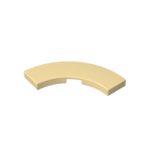 Tile 3 x 3 Curved, Macaroni #79393 - 5-Tan