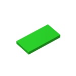 Tile 2 x 4 with Groove #87079 - 37-Bright Green