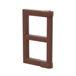 Pane For Window 1 x 2 x 3 With Thick Corner Tabs #60608 - 192-Reddish Brown