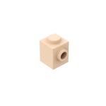Brick Special 1 x 1 with Stud on 1 Side #87087 - 283-Light Flesh