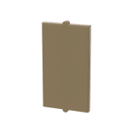 Glass for Window 1 x 2 x 3 Flat Front #60602 - 138-Dark Tan