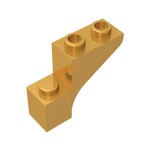 Brick Arch 1 x 3 x 2 #88292 - 297-Pearl Gold