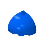 Brick Round Corner 3 x 3 x 2 Dome Top #88293 - 23-Blue