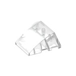 Wedge Curved 4 x 3 No Studs [Plain] #64225 - 40-Trans-Clear