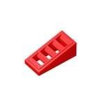 Slope 18 2 x 1 x 2/3 with 4 Slots #61409 - 21-Red