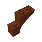 Brick Arch 1 x 3 x 2 #88292 - 192-Reddish Brown