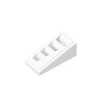 Slope 18 2 x 1 x 2/3 with 4 Slots #61409 - 1-White