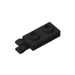 Plate Special 1 x 2 with Clip Horizontal on End #63868 - 26-Black