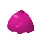 Brick Round Corner 3 x 3 x 2 Dome Top #88293 - 124-Magenta