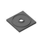 Turntable 4 x 4 Square Base Locking #61485 - 199-Dark Bluish Gray