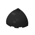 Brick Round Corner 3 x 3 x 2 Dome Top #88293 - 26-Black