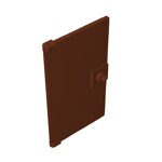 Door 1 x 4 x 6 Smooth [Undetermined Stud Handle] #60616 - 192-Reddish Brown