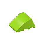 Wedge Curved 4 x 3 No Studs [Plain] #64225 - 119-Lime