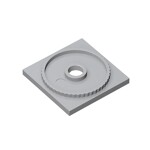 Turntable 4 x 4 Square Base Locking #61485 - 194-Light Bluish Gray