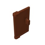 Door 1 x 2 x 3 With Vertical Handle, Mold For Tabless Frames #60614 - 192-Reddish Brown