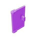 Door 1 x 2 x 3 With Vertical Handle, Mold For Tabless Frames #60614 - 324-Medium Lavender