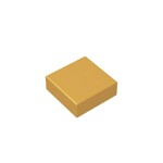 Flat Tile 1 x 1 #3070 - 297-Pearl Gold